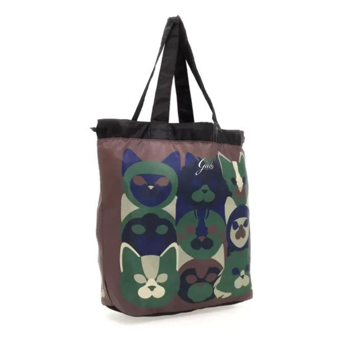 Gabs PRINTED NYLON FABRIC SHOPPING BAG